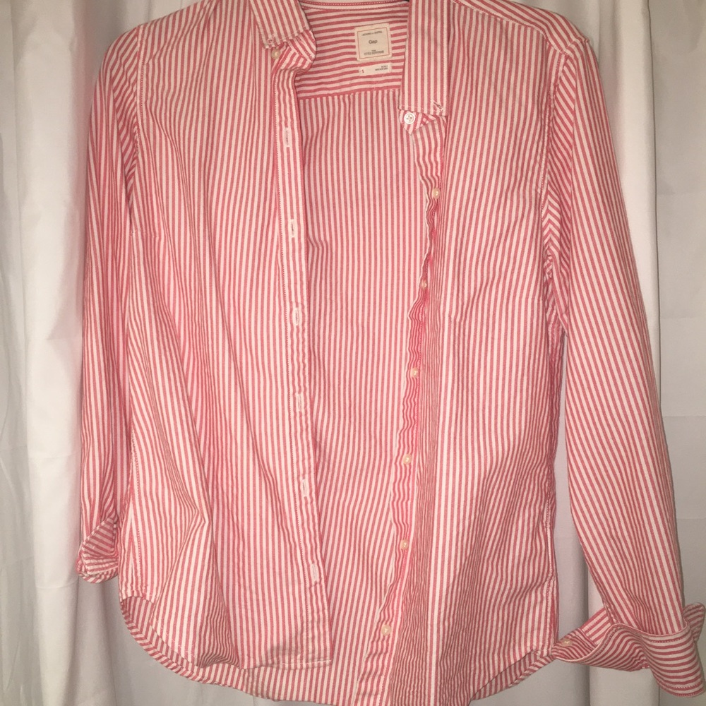 Striped button up shirt